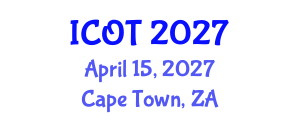 International Conference on Orthopedics and Traumatology (ICOT) April 15, 2027 - Cape Town, South Africa International Conference on Orthopedics and Traumatology (ICOT) April 15, 2027 - Cape Town, South Africa