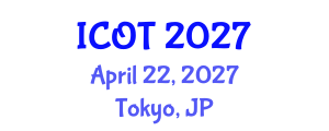 International Conference on Orthopedics and Traumatology (ICOT) April 22, 2027 - Tokyo, Japan International Conference on Orthopedics and Traumatology (ICOT) April 22, 2027 - Tokyo, Japan