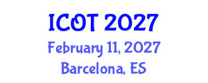 International Conference on Orthopedics and Traumatology (ICOT) February 11, 2027 - Barcelona, Spain International Conference on Orthopedics and Traumatology (ICOT) February 11, 2027 - Barcelona, Spain