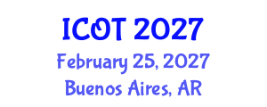 International Conference on Orthopedics and Traumatology (ICOT) February 25, 2027 - Buenos Aires, Argentina International Conference on Orthopedics and Traumatology (ICOT) February 25, 2027 - Buenos Aires, Argentina