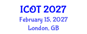International Conference on Orthopedics and Traumatology (ICOT) February 15, 2027 - London, United Kingdom International Conference on Orthopedics and Traumatology (ICOT) February 15, 2027 - London, United Kingdom