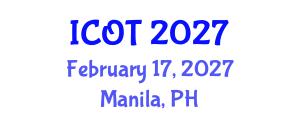 International Conference on Orthopedics and Traumatology (ICOT) February 17, 2027 - Manila, Philippines International Conference on Orthopedics and Traumatology (ICOT) February 17, 2027 - Manila, Philippines