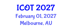 International Conference on Orthopedics and Traumatology (ICOT) February 01, 2027 - Melbourne, Australia International Conference on Orthopedics and Traumatology (ICOT) February 01, 2027 - Melbourne, Australia