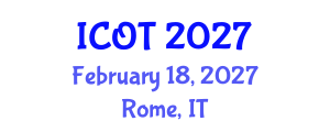International Conference on Orthopedics and Traumatology (ICOT) February 18, 2027 - Rome, Italy International Conference on Orthopedics and Traumatology (ICOT) February 18, 2027 - Rome, Italy