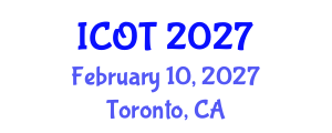 International Conference on Orthopedics and Traumatology (ICOT) February 10, 2027 - Toronto, Canada International Conference on Orthopedics and Traumatology (ICOT) February 10, 2027 - Toronto, Canada