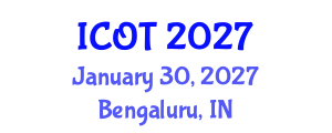 International Conference on Orthopedics and Traumatology (ICOT) January 30, 2027 - Bengaluru, India International Conference on Orthopedics and Traumatology (ICOT) January 30, 2027 - Bengaluru, India