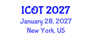 International Conference on Orthopedics and Traumatology (ICOT) January 28, 2027 - New York, United States International Conference on Orthopedics and Traumatology (ICOT) January 28, 2027 - New York, United States
