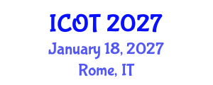 International Conference on Orthopedics and Traumatology (ICOT) January 18, 2027 - Rome, Italy International Conference on Orthopedics and Traumatology (ICOT) January 18, 2027 - Rome, Italy