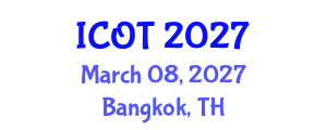 International Conference on Orthopedics and Traumatology (ICOT) March 08, 2027 - Bangkok, Thailand International Conference on Orthopedics and Traumatology (ICOT) March 08, 2027 - Bangkok, Thailand