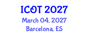 International Conference on Orthopedics and Traumatology (ICOT) March 04, 2027 - Barcelona, Spain International Conference on Orthopedics and Traumatology (ICOT) March 04, 2027 - Barcelona, Spain