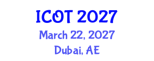 International Conference on Orthopedics and Traumatology (ICOT) March 22, 2027 - Dubai, United Arab Emirates International Conference on Orthopedics and Traumatology (ICOT) March 22, 2027 - Dubai, United Arab Emirates