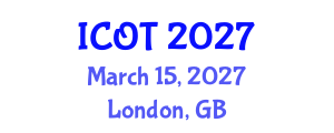 International Conference on Orthopedics and Traumatology (ICOT) March 15, 2027 - London, United Kingdom International Conference on Orthopedics and Traumatology (ICOT) March 15, 2027 - London, United Kingdom