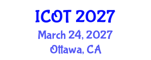 International Conference on Orthopedics and Traumatology (ICOT) March 24, 2027 - Ottawa, Canada International Conference on Orthopedics and Traumatology (ICOT) March 24, 2027 - Ottawa, Canada