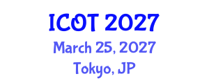 International Conference on Orthopedics and Traumatology (ICOT) March 25, 2027 - Tokyo, Japan International Conference on Orthopedics and Traumatology (ICOT) March 25, 2027 - Tokyo, Japan