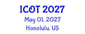 International Conference on Orthopedics and Traumatology (ICOT) May 01, 2027 - Honolulu, United States