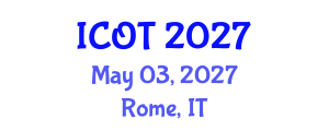International Conference on Orthopedics and Traumatology (ICOT) May 03, 2027 - Rome, Italy