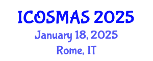 International Conference on Orthopedics, Sports Medicine and Arthroscopic Surgery (ICOSMAS) January 18, 2025 - Rome, Italy