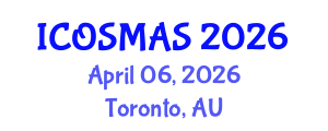 International Conference on Orthopedics, Sports Medicine and Arthroscopic Surgery (ICOSMAS) April 06, 2026 - Toronto, Australia International Conference on Orthopedics, Sports Medicine and Arthroscopic Surgery (ICOSMAS) April 06, 2026 - Toronto, Australia