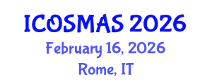 International Conference on Orthopedics, Sports Medicine and Arthroscopic Surgery (ICOSMAS) February 16, 2026 - Rome, Italy International Conference on Orthopedics, Sports Medicine and Arthroscopic Surgery (ICOSMAS) February 16, 2026 - Rome, Italy