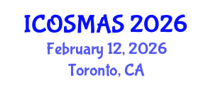 International Conference on Orthopedics, Sports Medicine and Arthroscopic Surgery (ICOSMAS) February 12, 2026 - Toronto, Canada International Conference on Orthopedics, Sports Medicine and Arthroscopic Surgery (ICOSMAS) February 12, 2026 - Toronto, Canada