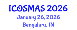 International Conference on Orthopedics, Sports Medicine and Arthroscopic Surgery (ICOSMAS) January 26, 2026 - Bengaluru, India International Conference on Orthopedics, Sports Medicine and Arthroscopic Surgery (ICOSMAS) January 26, 2026 - Bengaluru, India
