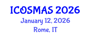 International Conference on Orthopedics, Sports Medicine and Arthroscopic Surgery (ICOSMAS) January 12, 2026 - Rome, Italy International Conference on Orthopedics, Sports Medicine and Arthroscopic Surgery (ICOSMAS) January 12, 2026 - Rome, Italy