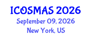 International Conference on Orthopedics, Sports Medicine and Arthroscopic Surgery (ICOSMAS) September 09, 2026 - New York, United States International Conference on Orthopedics, Sports Medicine and Arthroscopic Surgery (ICOSMAS) September 09, 2026 - New York, United States