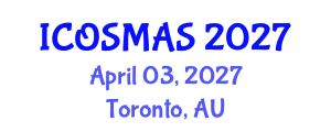 International Conference on Orthopedics, Sports Medicine and Arthroscopic Surgery (ICOSMAS) April 03, 2027 - Toronto, Australia International Conference on Orthopedics, Sports Medicine and Arthroscopic Surgery (ICOSMAS) April 03, 2027 - Toronto, Australia