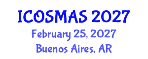 International Conference on Orthopedics, Sports Medicine and Arthroscopic Surgery (ICOSMAS) February 25, 2027 - Buenos Aires, Argentina International Conference on Orthopedics, Sports Medicine and Arthroscopic Surgery (ICOSMAS) February 25, 2027 - Buenos Aires, Argentina