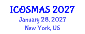 International Conference on Orthopedics, Sports Medicine and Arthroscopic Surgery (ICOSMAS) January 28, 2027 - New York, United States International Conference on Orthopedics, Sports Medicine and Arthroscopic Surgery (ICOSMAS) January 28, 2027 - New York, United States
