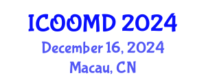 International Conference on Osteoporosis, Osteoarthritis and Musculoskeletal Diseases (ICOOMD) December 16, 2024 - Macau, China