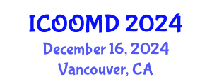 International Conference on Osteoporosis, Osteoarthritis and Musculoskeletal Diseases (ICOOMD) December 16, 2024 - Vancouver, Canada