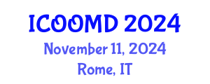 International Conference on Osteoporosis, Osteoarthritis and Musculoskeletal Diseases (ICOOMD) November 11, 2024 - Rome, Italy