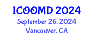 International Conference on Osteoporosis, Osteoarthritis and Musculoskeletal Diseases (ICOOMD) September 26, 2024 - Vancouver, Canada