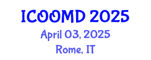 International Conference on Osteoporosis, Osteoarthritis and Musculoskeletal Diseases (ICOOMD) April 08, 2025 - Rome, Italy