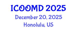 International Conference on Osteoporosis, Osteoarthritis and Musculoskeletal Diseases (ICOOMD) December 20, 2025 - Honolulu, United States