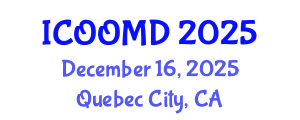 International Conference on Osteoporosis, Osteoarthritis and Musculoskeletal Diseases (ICOOMD) December 16, 2025 - Quebec City, Canada