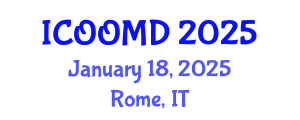International Conference on Osteoporosis, Osteoarthritis and Musculoskeletal Diseases (ICOOMD) January 18, 2025 - Rome, Italy