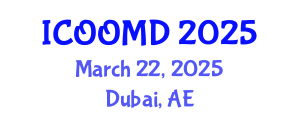 International Conference on Osteoporosis, Osteoarthritis and Musculoskeletal Diseases (ICOOMD) March 22, 2025 - Dubai, United Arab Emirates