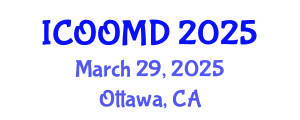 International Conference on Osteoporosis, Osteoarthritis and Musculoskeletal Diseases (ICOOMD) March 29, 2025 - Ottawa, Canada
