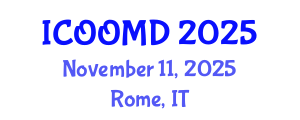 International Conference on Osteoporosis, Osteoarthritis and Musculoskeletal Diseases (ICOOMD) November 11, 2025 - Rome, Italy