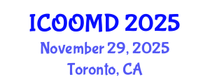International Conference on Osteoporosis, Osteoarthritis and Musculoskeletal Diseases (ICOOMD) November 29, 2025 - Toronto, Canada