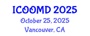 International Conference on Osteoporosis, Osteoarthritis and Musculoskeletal Diseases (ICOOMD) October 25, 2025 - Vancouver, Canada