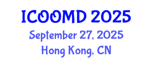 International Conference on Osteoporosis, Osteoarthritis and Musculoskeletal Diseases (ICOOMD) September 27, 2025 - Hong Kong, China