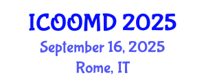 International Conference on Osteoporosis, Osteoarthritis and Musculoskeletal Diseases (ICOOMD) September 16, 2025 - Rome, Italy