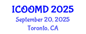 International Conference on Osteoporosis, Osteoarthritis and Musculoskeletal Diseases (ICOOMD) September 20, 2025 - Toronto, Canada
