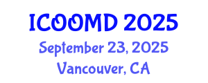 International Conference on Osteoporosis, Osteoarthritis and Musculoskeletal Diseases (ICOOMD) September 23, 2025 - Vancouver, Canada