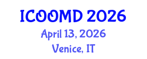 International Conference on Osteoporosis, Osteoarthritis and Musculoskeletal Diseases (ICOOMD) April 13, 2026 - Venice, Italy International Conference on Osteoporosis, Osteoarthritis and Musculoskeletal Diseases (ICOOMD) April 13, 2026 - Venice, Italy