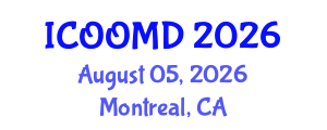 International Conference on Osteoporosis, Osteoarthritis and Musculoskeletal Diseases (ICOOMD) August 05, 2026 - Montreal, Canada International Conference on Osteoporosis, Osteoarthritis and Musculoskeletal Diseases (ICOOMD) August 05, 2026 - Montreal, Canada