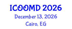 International Conference on Osteoporosis, Osteoarthritis and Musculoskeletal Diseases (ICOOMD) December 13, 2026 - Cairo, Egypt